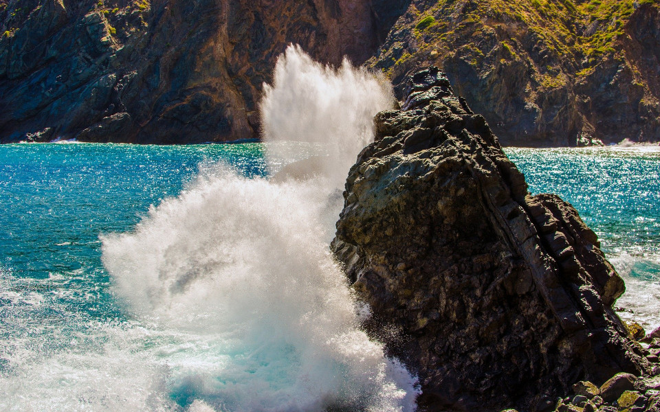 Felsen im Wasser auf La Gomera