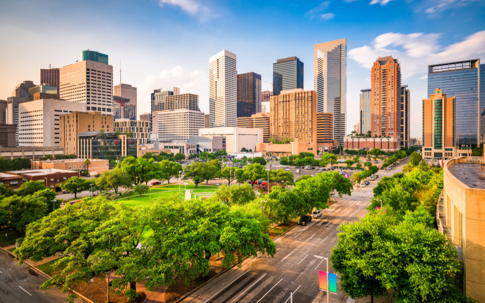 Skyline von Houston, Texas, USA